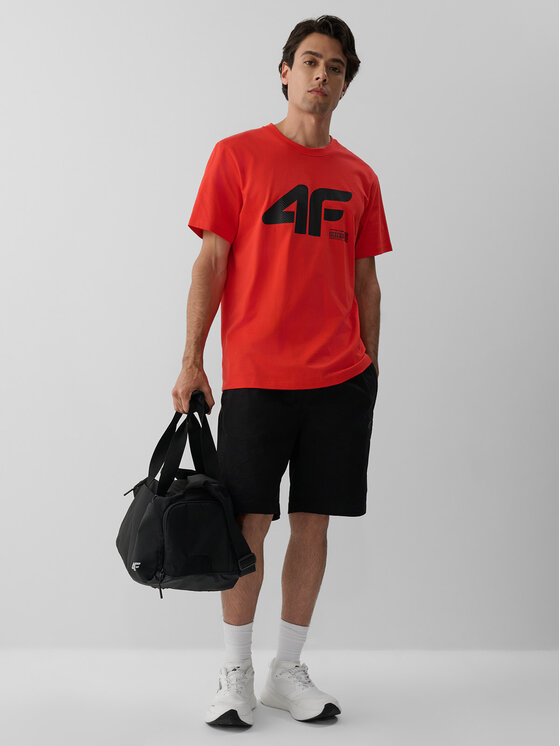 4F 4F T-Shirt COMMERCIAL Czerwony Regular Fit