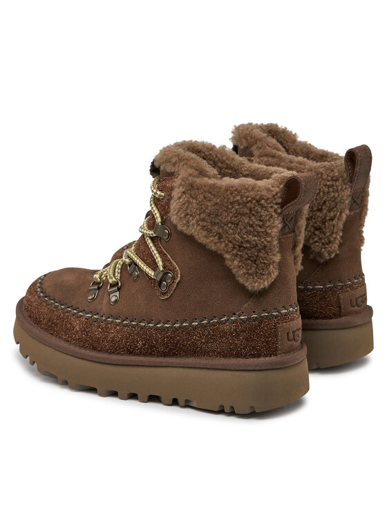 Ugg Ugg Škornji za sneg W Classic Alpine Lace Up 1158271 Rjava