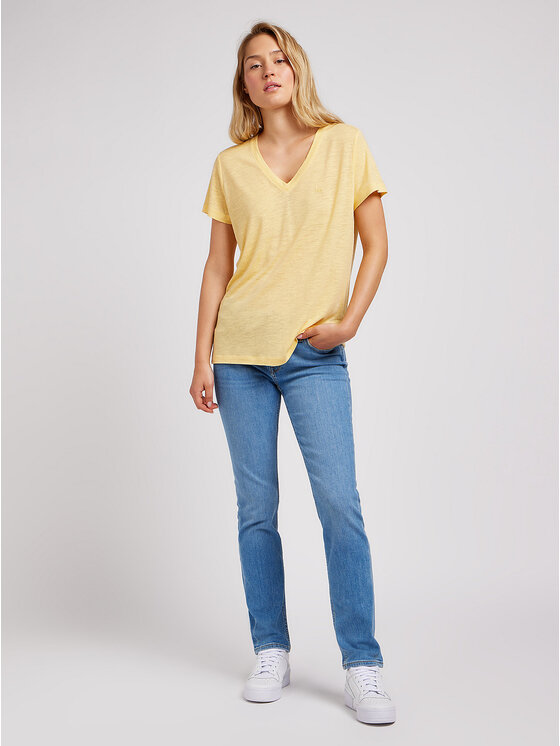 Lee Lee Jeansy ELLY MID Niebieski Slim Fit