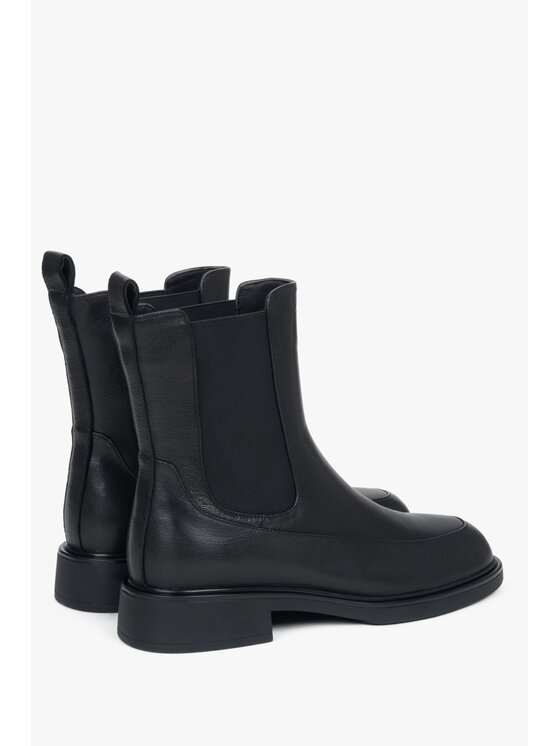 Estro Estro Μποτάκια με λάστιχο ER00118730 Μαύρο