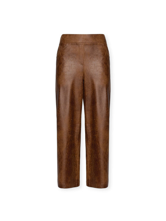 Elena Mirò Elena Mirò Pantaloni di tessuto P057Z000132N022 Marrone Cropp Fit