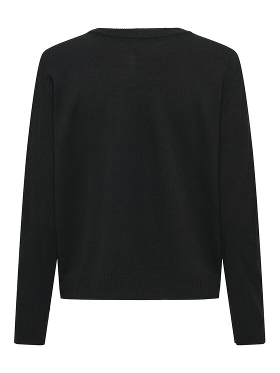 ONLY ONLY Maglione Xmas Shine 15355004 Nero Regular Fit