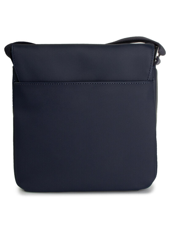 Lacoste men's flap hot sale crossover bag