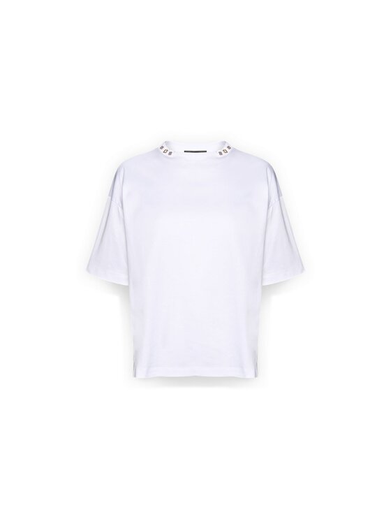 Elena Mirò Elena Mirò T-Shirt G065Z000583N001 Biały Regular Fit