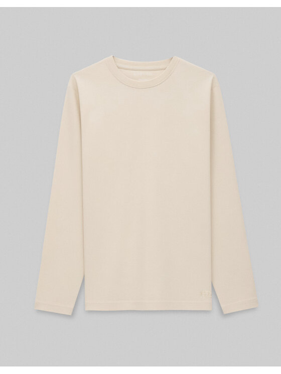 Borgio Borgio Longsleeve Milazzo Beżowy Slim Fit