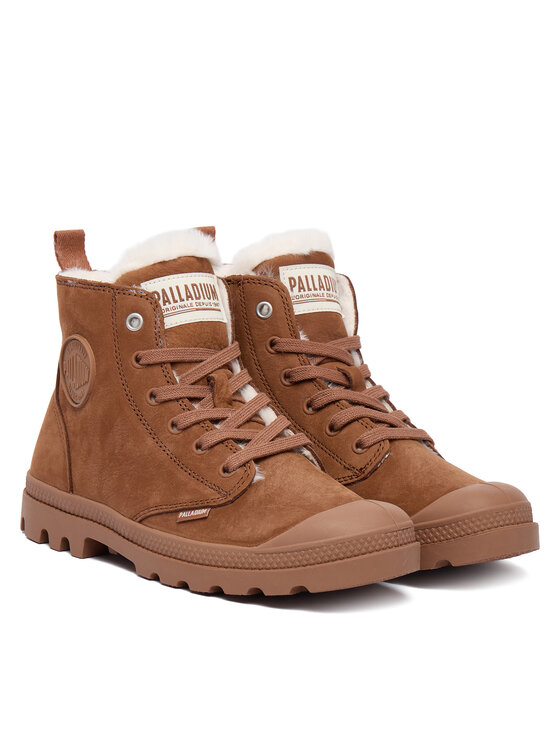 Palladium Palladium Schnürstiefeletten Pampa Hi Zip Wl 95982-291-M Braun