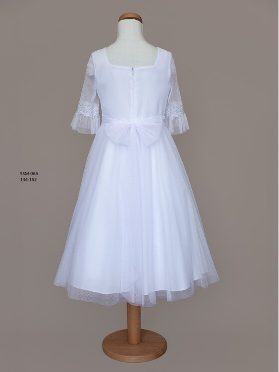 SLY SLY Sukienka 5SM-06A Biały Comfortable Fit