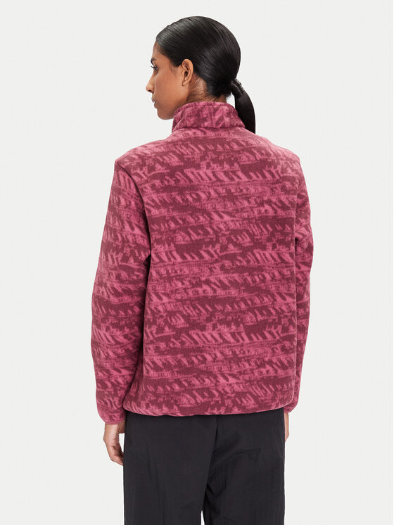 Jack Wolfskin Jack Wolfskin Fleecová mikina Big Sky A65449 Bordová Relaxed Fit