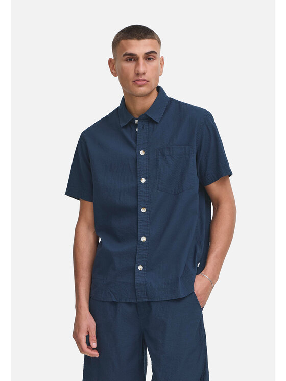 Solid Solid Camicia 21108586-194010 Blu Regular Fit