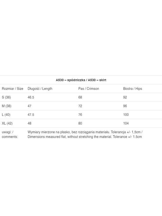 Awama Awama Sukňa A530 Modrá Basic Fit