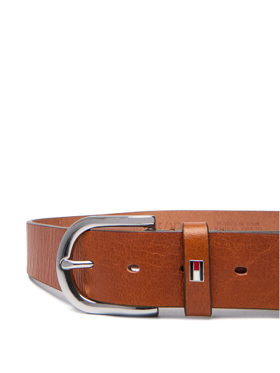 Tommy Hilfiger Tommy Hilfiger Dámsky opasok New Danny Belt WW0WW11590 Hnedá