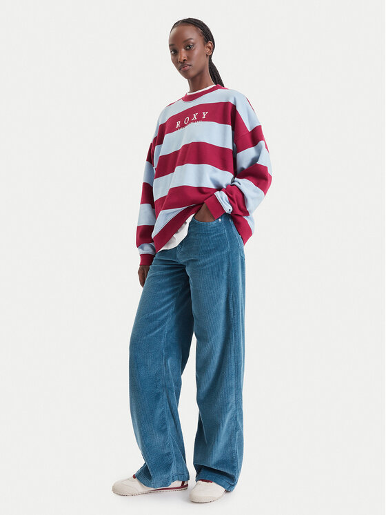Roxy Roxy Spodnie materiałowe Surf Crush ERJNP03727 Niebieski Relaxed Fit