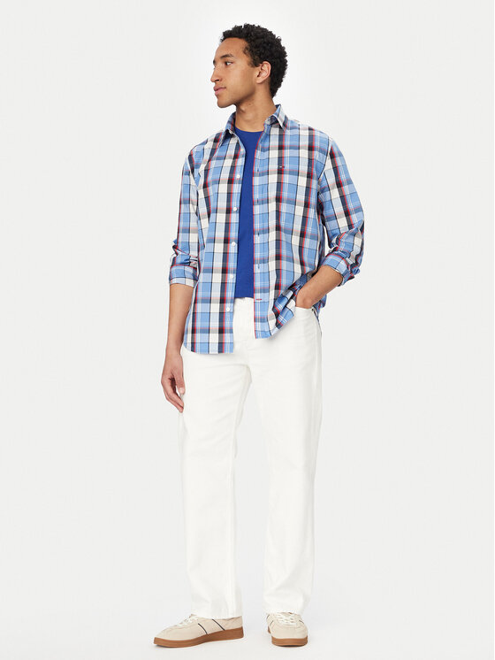 Tommy Jeans Tommy Jeans Krekls DM0DM22791 Zils Regular Fit