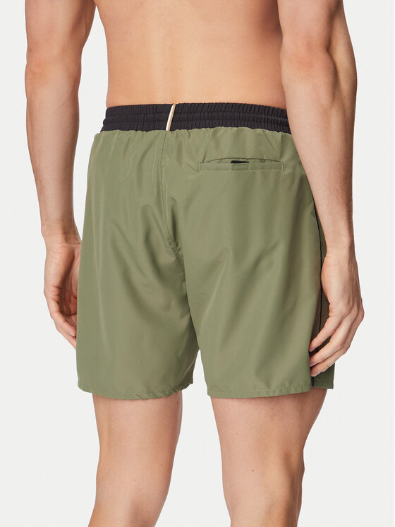 BOSS BOSS Pantaloncini da bagno Starfish 50514429 Verde scuro Regular Fit