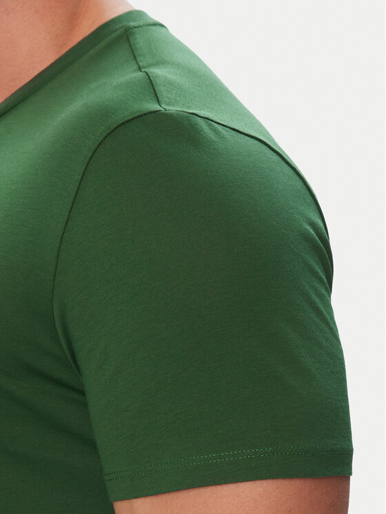 Lacoste Lacoste T-Shirt TH6710 Zielony Regular Fit