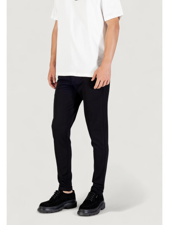 Antony Morato Antony Morato Παντελόνι κοστουμιού ASHE SUPER SKINNY FIT IN TWILL Μαύρο Skin Fit