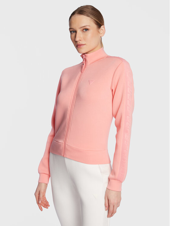 Guess Guess Majica dugih rukava New Allie Scuba V2YQ17 K7UW2 Ružičasta Regular Fit