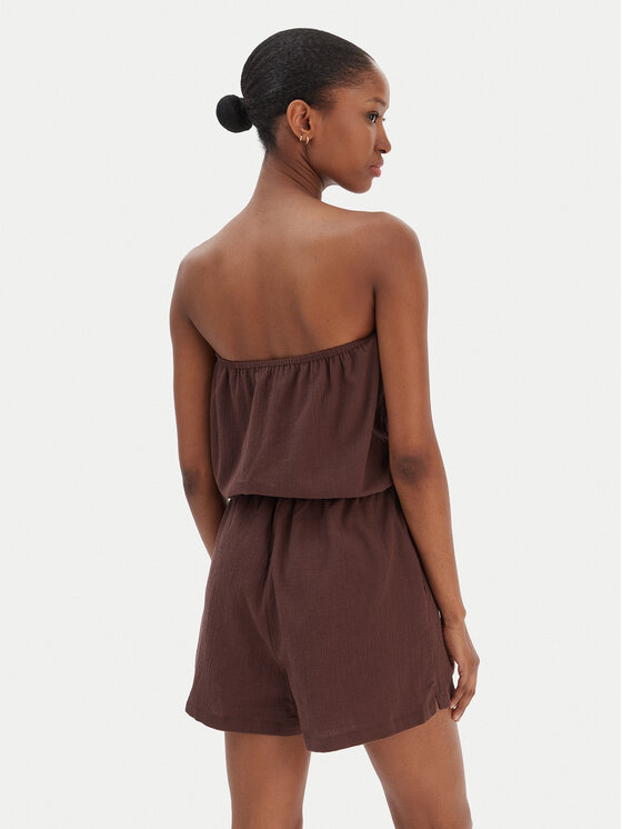 Seafolly Seafolly Overal Crinkle 55537-PS Hnedá Regular Fit