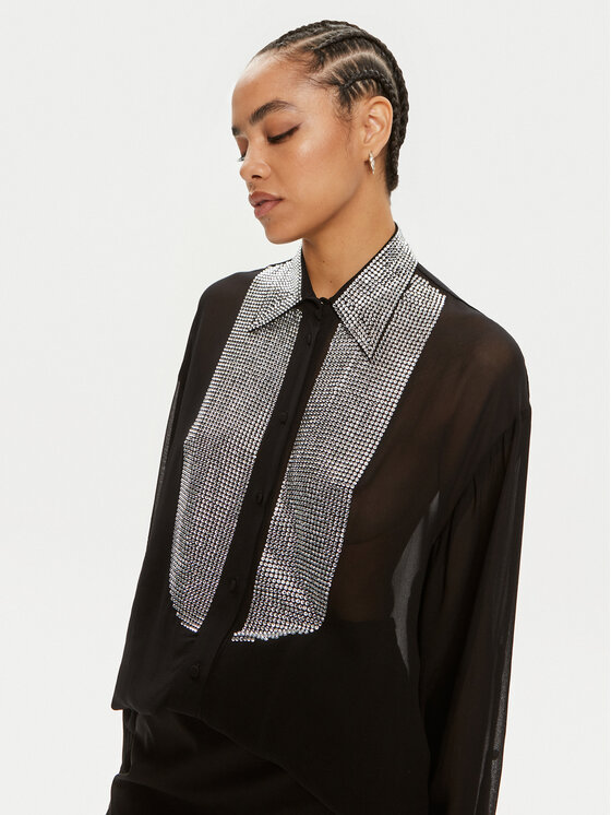 PINKO Pinko Πουκάμισο Circe Camicia 102855 A1N5 Μαύρο Regular Fit