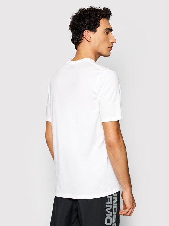 Under Armour Under Armour Majica Ua Sportstyle Logo 1329590 Bela Loose Fit