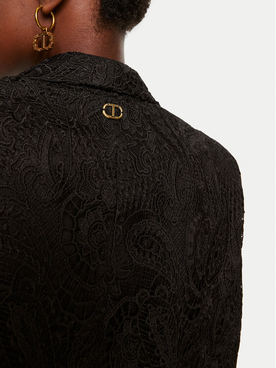 TWINSET TWINSET Сако 242TP2460 Черен Straight Fit