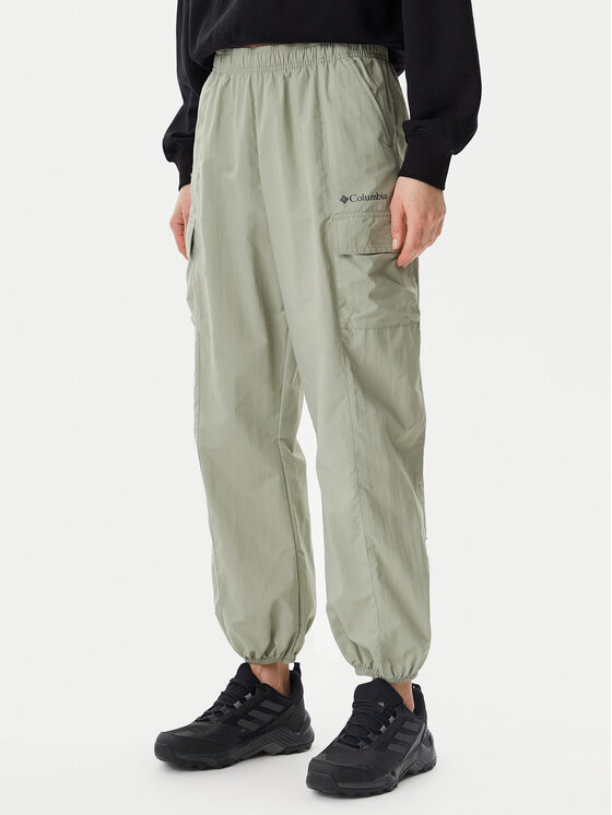 Columbia Outdoorové nohavice Sandier Parachute 2119061 Zelená Relaxed Fit