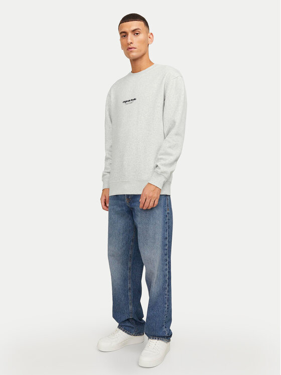 Jack&Jones Jack&Jones Majica dugih rukava Vesterbro 12241694 Bijela Relaxed Fit