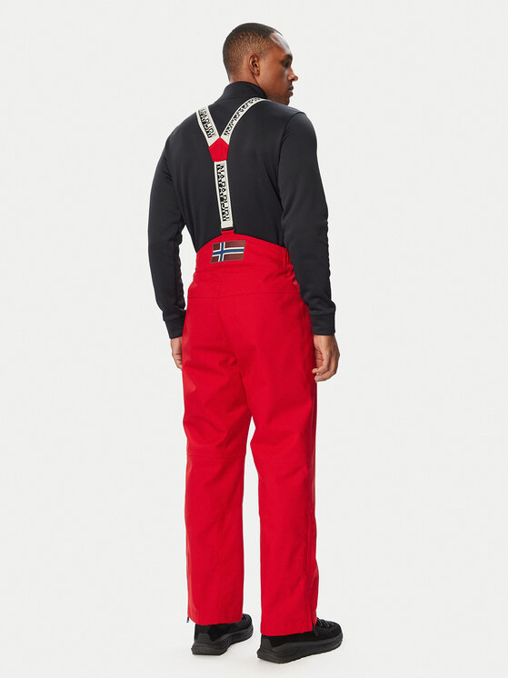 Napapijri Napapijri Smučarske hlače Colbeck Next NP0A8B3E Temno rdeča Loose Fit