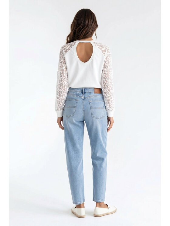 FIGL FIGL Blúzka M1352 Krémová Regular Fit