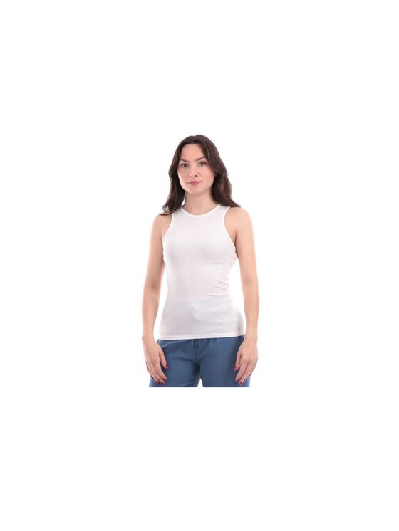 ONLY ONLY Top Canotta onlbelia tank top Bianco Regular Fit