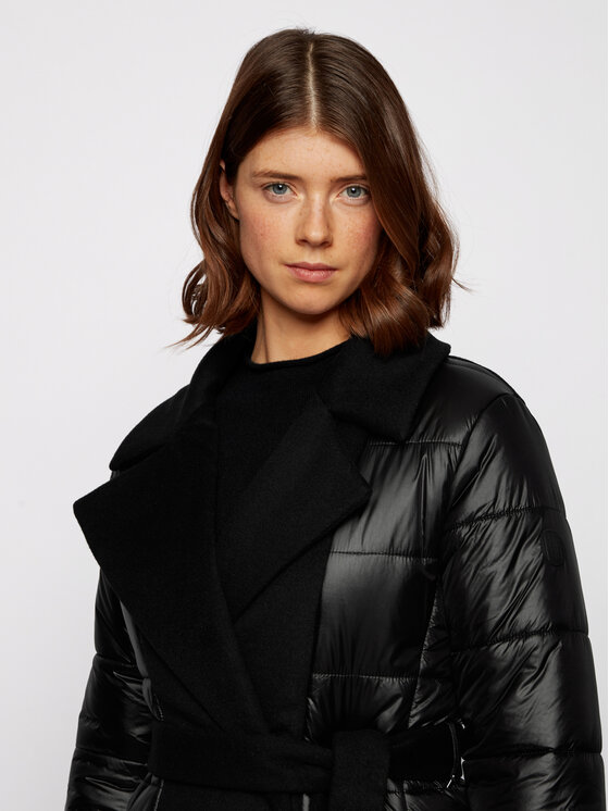 BOSS Boss Зимно палто Paxida 50443658 Черен Regular Fit