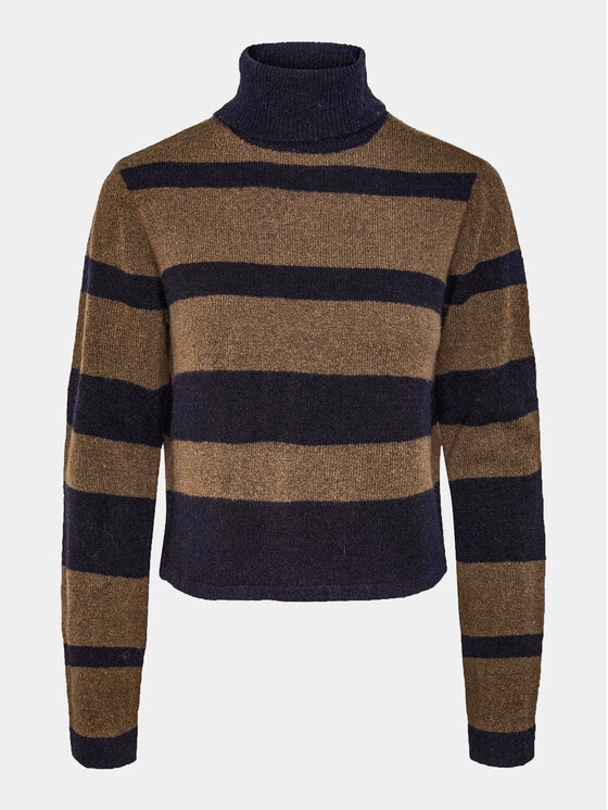 Pieces Pieces Rollkragenpullover 17143481 Dunkelblau Regular Fit