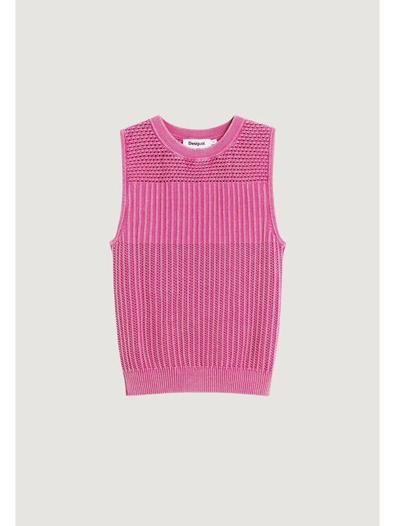 Desigual Desigual Φανέλα TS_ROMA Ροζ Casual Fit