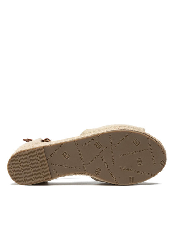 Tommy Hilfiger Tommy Hilfiger Espadryle Rope Wedge Sandal T3A7-32185-0048 M Beżowy