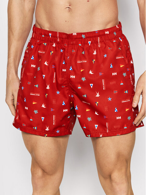 Helly Hansen Short de bain Cadiz 34253 Rouge Regular Fit Modivo