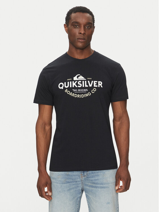 Quiksilver Quiksilver T-Shirt EQYZT08064 Czarny Regular Fit