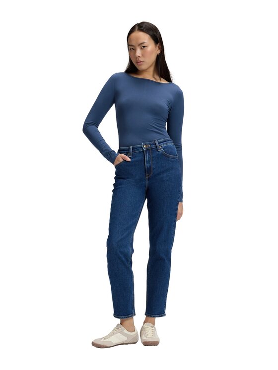 Lee Lee Jeansy 112386138 Niebieski Straight Leg