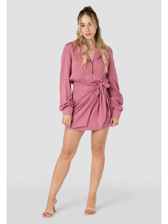 LAURELLA LAURELLA Letné šaty Laurella 4VA020504 Bordová Regular Fit