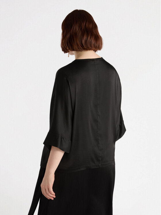 Fiorella Rubino Fiorella Rubino Bluzka 2527L000654N033 Czarny Boxy Fit