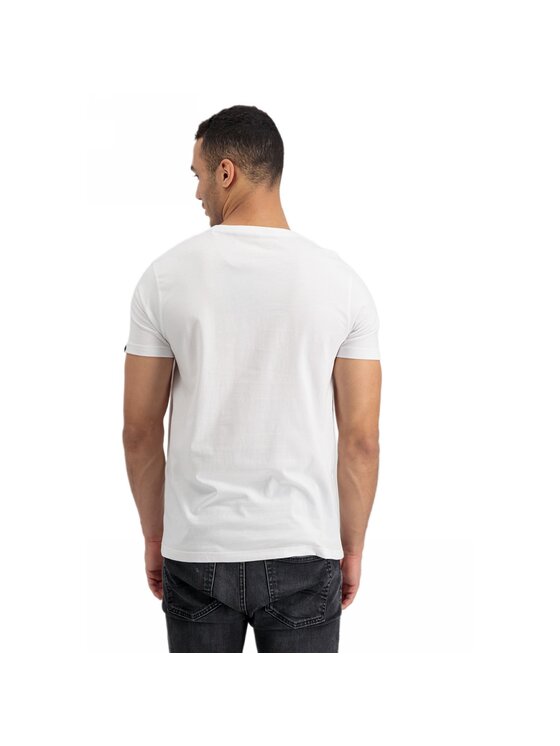 Alpha Industries Alpha Industries T-Shirt AI.106502-09-M Biały Basic Fit