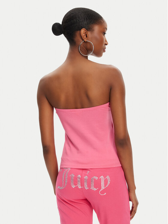 Juicy Couture Juicy Couture топ Babey JCWCT23310 Розов Slim Fit