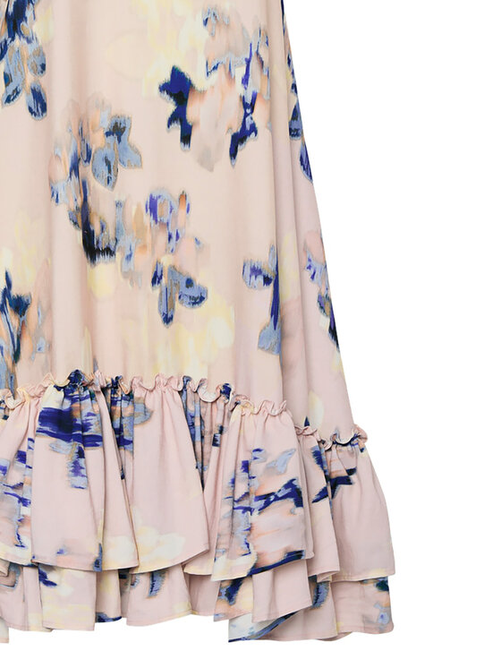 YAS YAS Sukienka letnia Seraki 26037247 Różowy Regular Fit