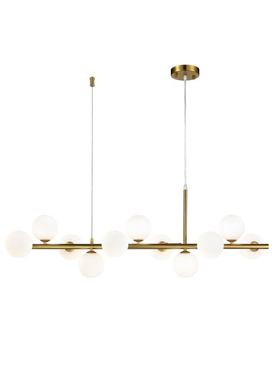 MIAhome MIAhome Lampa wisząca MINI MOON złota 100 cm Złoty