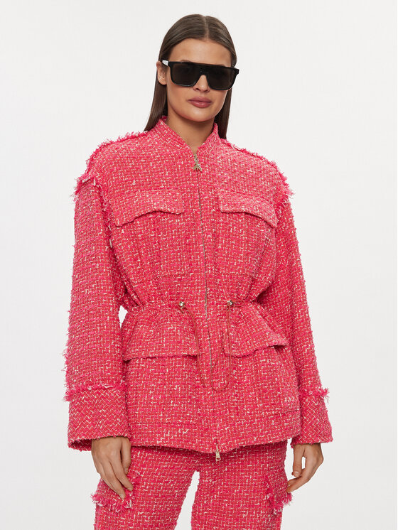 Patrizia Pepe Patrizia Pepe Μπουφάν μεταβατικό 8O0113/A376-F592 Ροζ Regular Fit
