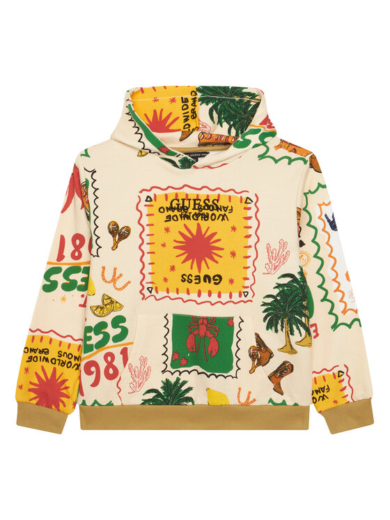 Guess Guess Džemperis L6GQ03 KA6R4 Smėlio Regular Fit