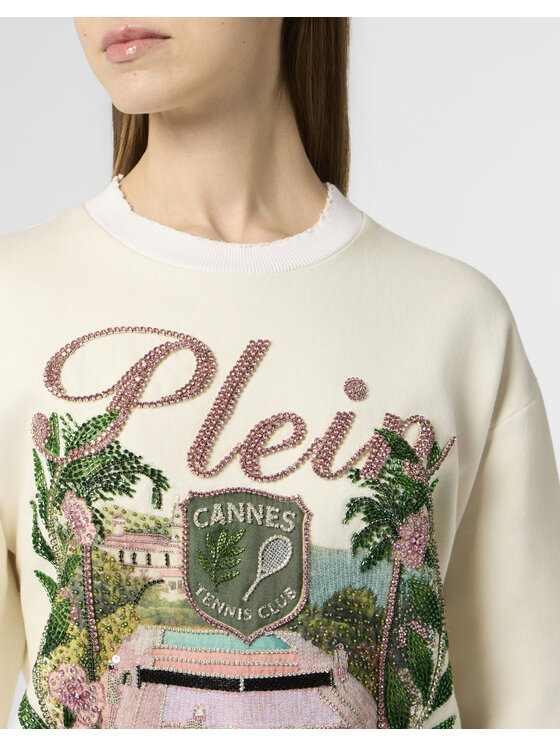 PHILIPP PLEIN PHILIPP PLEIN Bluza 30525 Biały Regular Fit