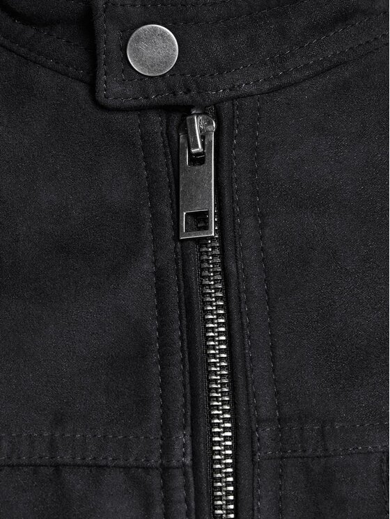Jack & Jones Jack & Jones Műbőr dzseki Rocky 12147218 Fekete Regular Fit