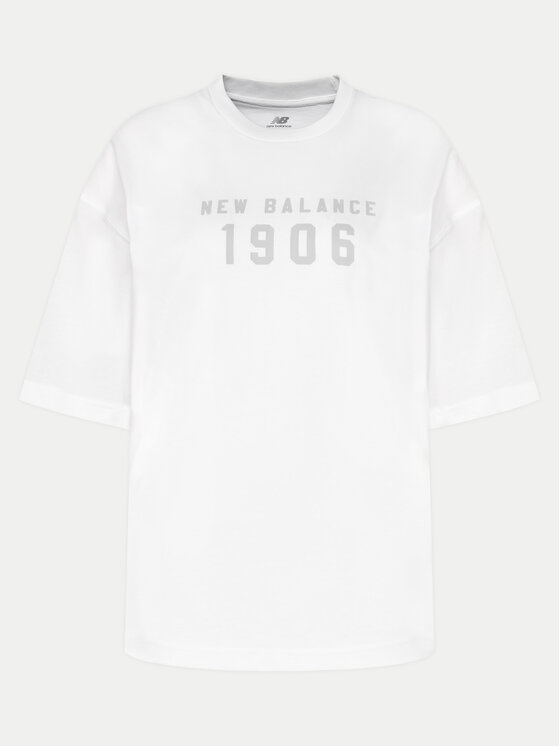 New Balance New Balance Tricou WT41519 Alb Oversize