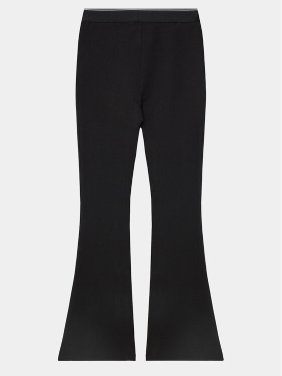 Calvin Klein Jeans Calvin Klein Jeans Pantaloni di tessuto Logo Tape IG0IG02292 Nero Flare Fit