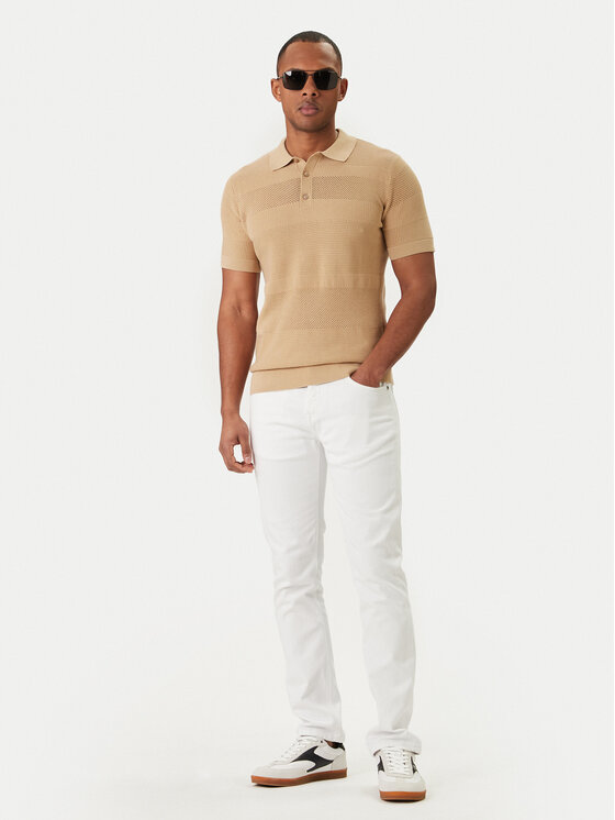 KARL LAGERFELD KARL LAGERFELD Polo majica 655009 562301 Bež Regular Fit